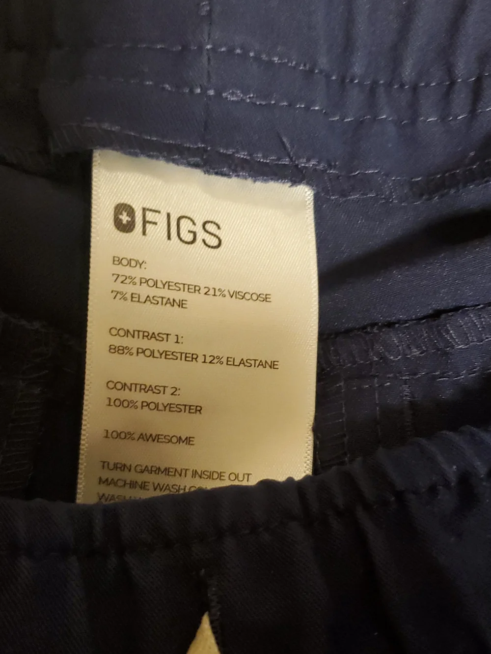 FIGS Men's Tansen Navy Jogger Pants Lg